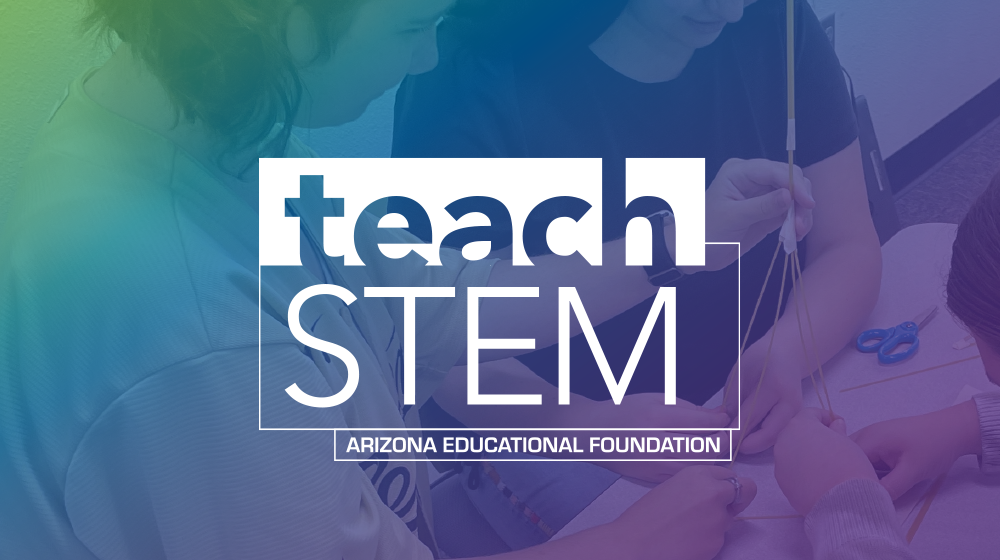 Arizona Educational Foundation (AEF) Arizona teachStem Logo Design by Terri Bradford